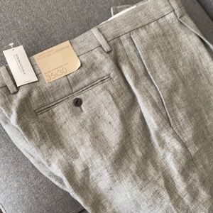 Slim tapered fit pants, light gray